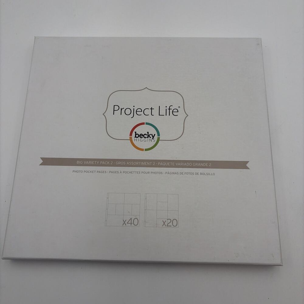 Project Life Photo Pocket Pages Big Variety Pack 2 By Becky Higgins - NEW 12x12